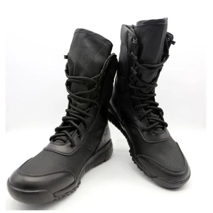 Botas de trabajo para hombre SFB Light, impermeables, con cordones, estilo táctico, de malla, para motocicleta.
