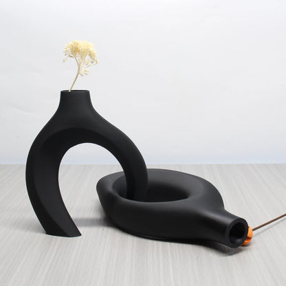Un conjunto de jarrones artísticos de estilo bohemio, jarrones para decoración del hogar, la elección perfecta para la decoración del hogar y la oficina, adecuados para la sala de estar, el dormitorio y el mobiliario del centro de bodas.