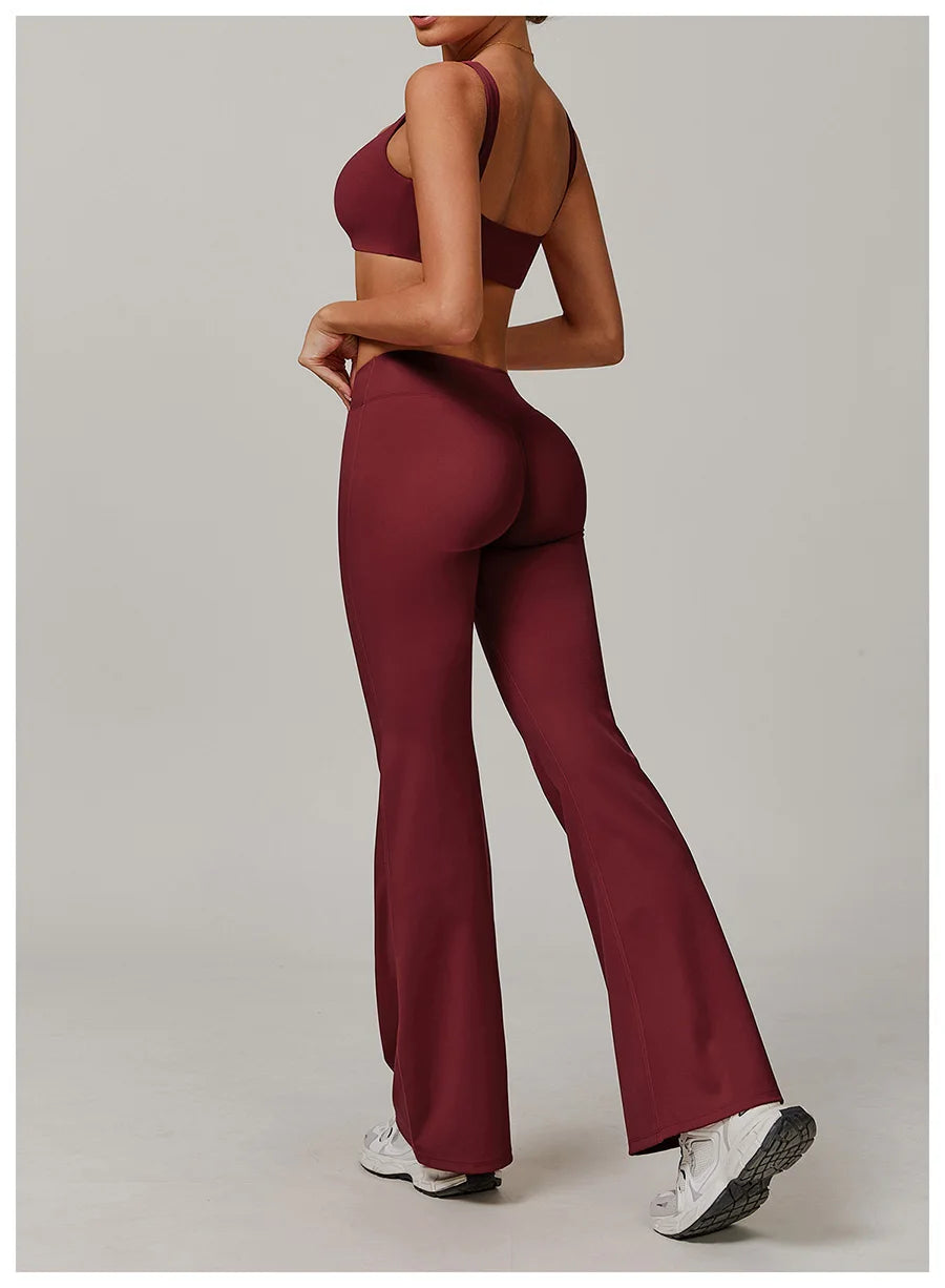 Nuevo conjunto de yoga para mujer, ropa deportiva para gimnasio, sujetador deportivo y pantalones cortos, conjuntos de leggings, atuendos de sensación desnuda, ropa deportiva femenina, chándal