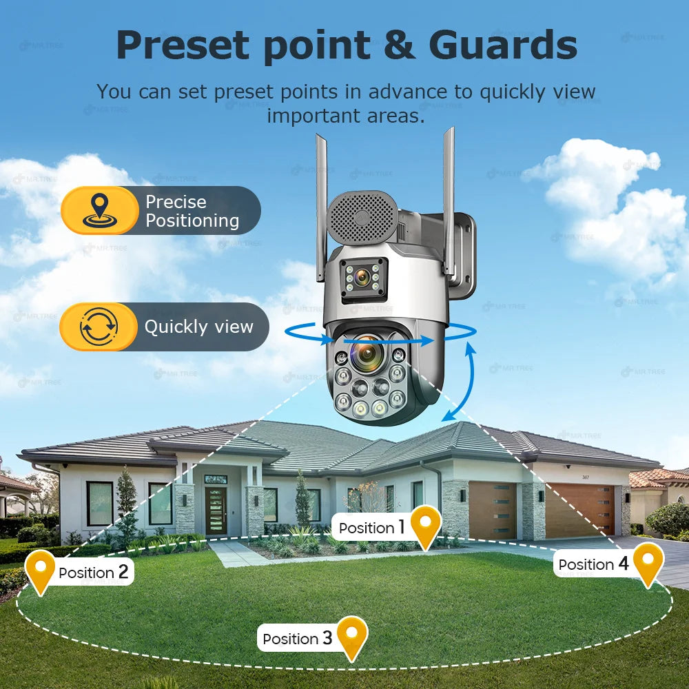 Cámara de vigilancia solar exterior iCsee 4G de 25 W, resolución 4K, zoom óptico 60X, seguimiento automático, batería de 31200 mAh, grabación continua 24/7, cámara IP de seguridad PTZ.