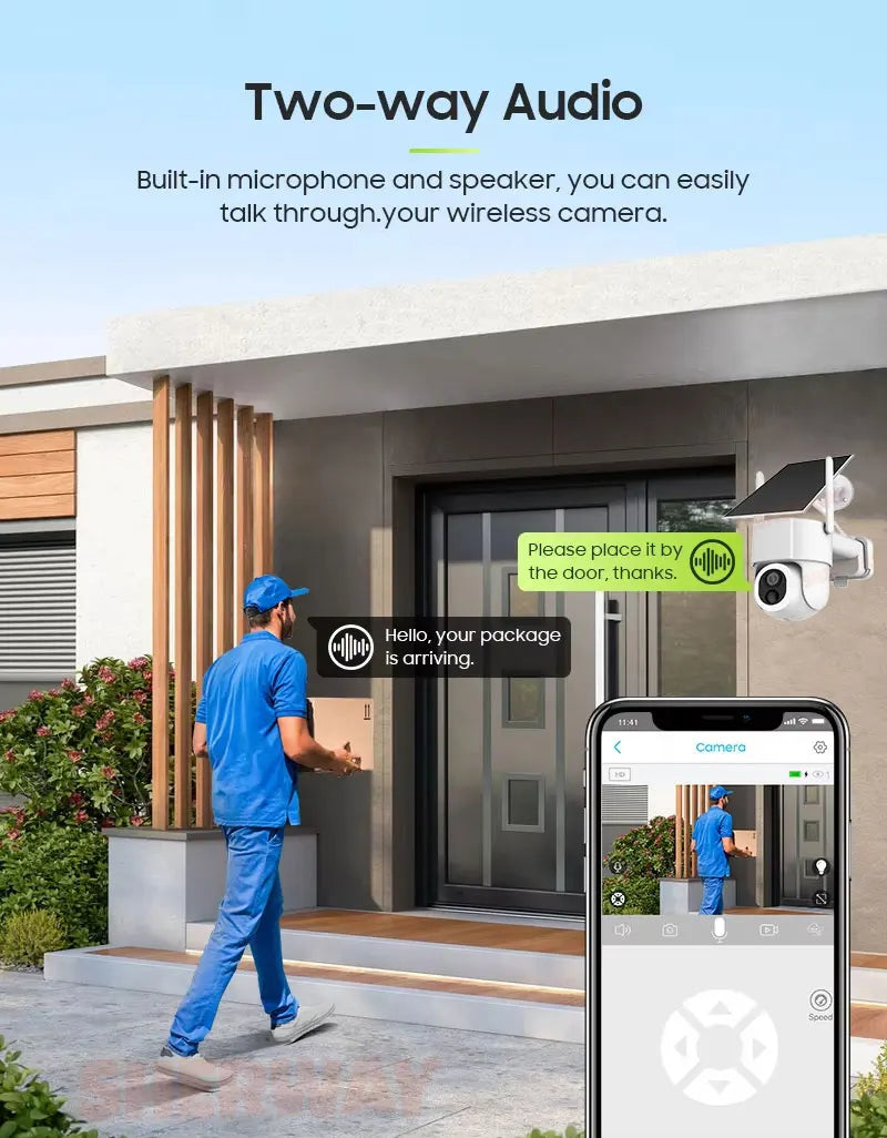 Cámara de seguridad WiFi solar Tuya para exteriores, inalámbrica, 5MP, batería de bajo consumo, cámara PTZ, detección de movimiento PIR, videovigilancia CCTV