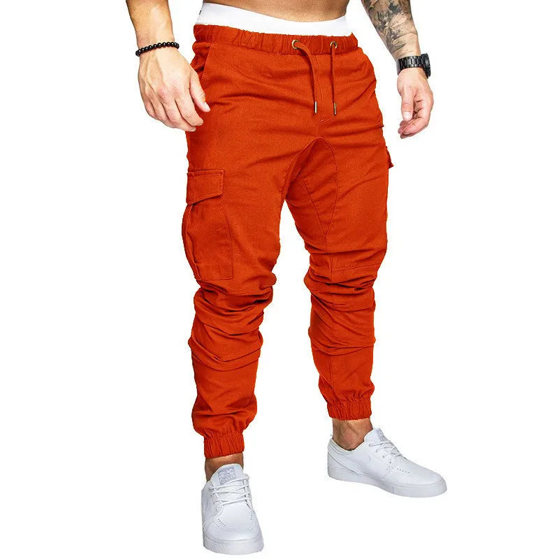 Pantalones deportivos finos de moda para hombre, pantalones casuales para correr, pantalones cargo de calle 2020, pantalones multibolsillos para hombre, pantalones deportivos para gimnasios y fitness para hombre.