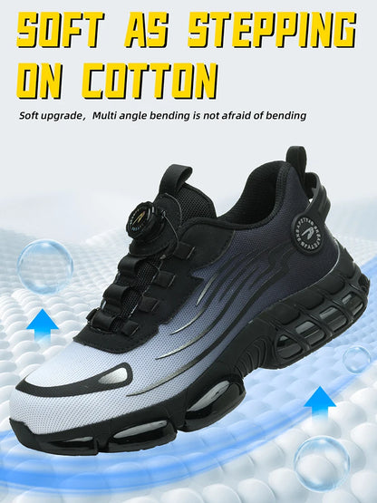 Work Safety Shoes Men Women Steel Toe Sneakers Air Cushion Indestructible Security Protection Safety Boots Size 47 48 Footwear