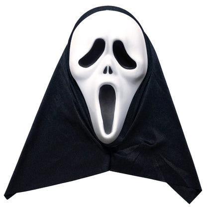 Kids Adult Horror Scary Costume Boys Girls Death Ghostface Dress Halloween Costume Children Ghost Robe Mask Costume