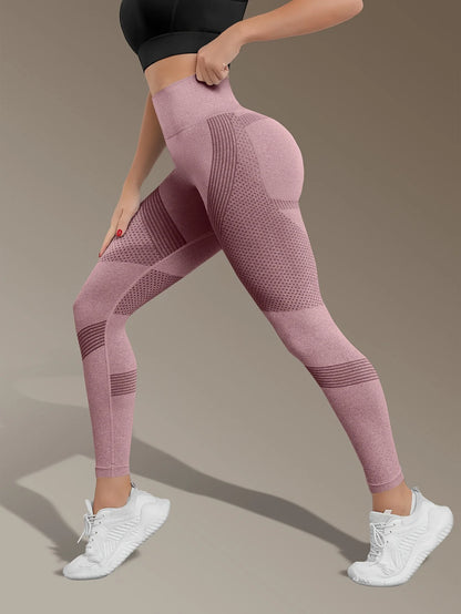Women's High Waist Seamless Yoga Pants - Quick-Drying、Elastic Sports Pants，Suitable for fitness and training