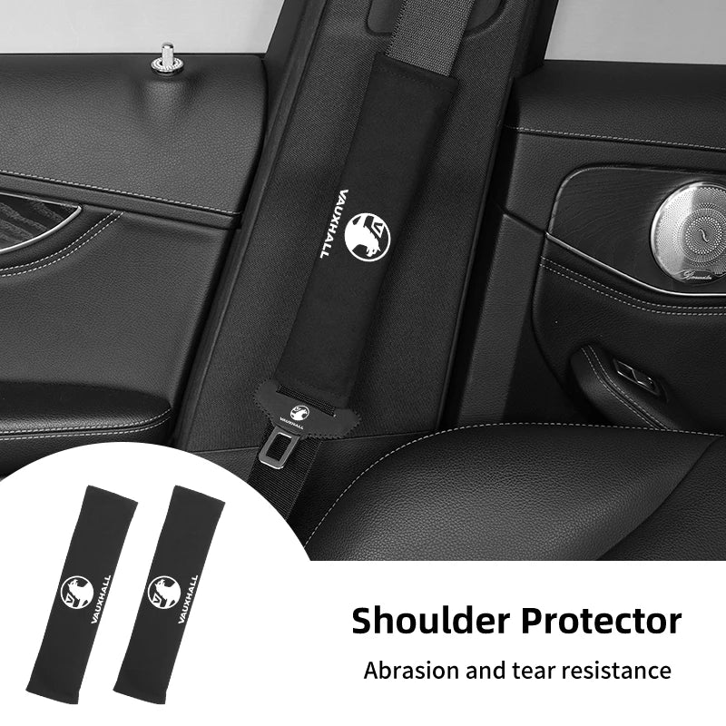 Funda de cinturón de seguridad de gamuza para interior de coche, para Vauxhall VXR, Dokker, Lodgy, Logan, Sandero, Duster, Stepway, decoración de coche, accesorios
