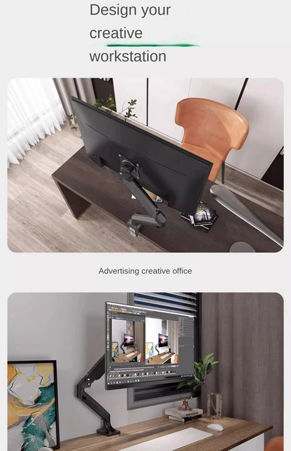 Soporte universal para un solo monitor de hasta 32 pulgadas y 9 kg por pantalla. Soporte de escritorio ajustable para ordenador.