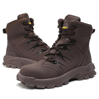 Zapatos de seguridad para el trabajo para hombres, zapatillas ligeras de trabajo protectoras, zapatos ligeros, zapatos transpirables, zapatos de trabajo antiperforación.