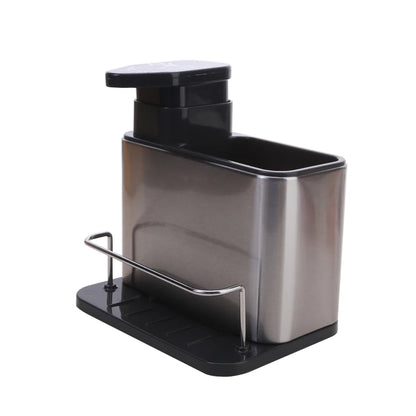Estante de almacenamiento multifuncional para esponja de lavado de fregadero de cocina, dispensador de jabón, organizador de botellas de detergente de manos, soportes de soporte
