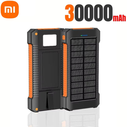 Banco de energía solar Xiaomi de 500.000 mAh, gran capacidad, carga súper rápida, batería externa portátil para exteriores para iPhone, Huawei y Samsung.