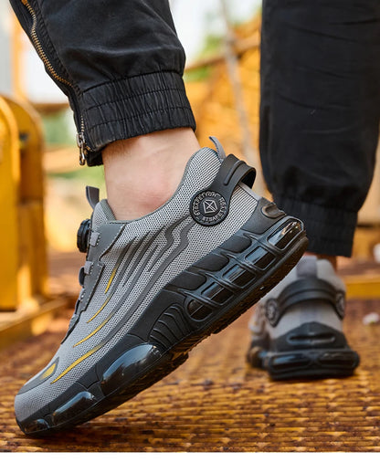 Work Safety Shoes Men Women Steel Toe Sneakers Air Cushion Indestructible Security Protection Safety Boots Size 47 48 Footwear