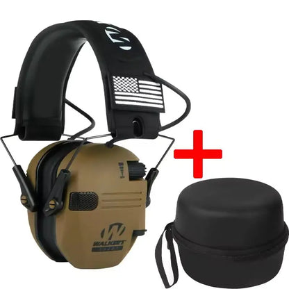Los protectores auditivos para caza y tiro al aire libre reducen activamente el ruido para proteger la audición y entrenan los auriculares tácticos para fortalecer la voz humana.