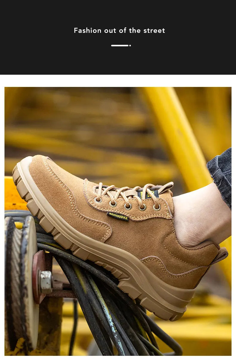 Safety Shoes Man for Work Man's Safety Working Shoes Working Lightweight Work Wear   Industrial Security-Protection