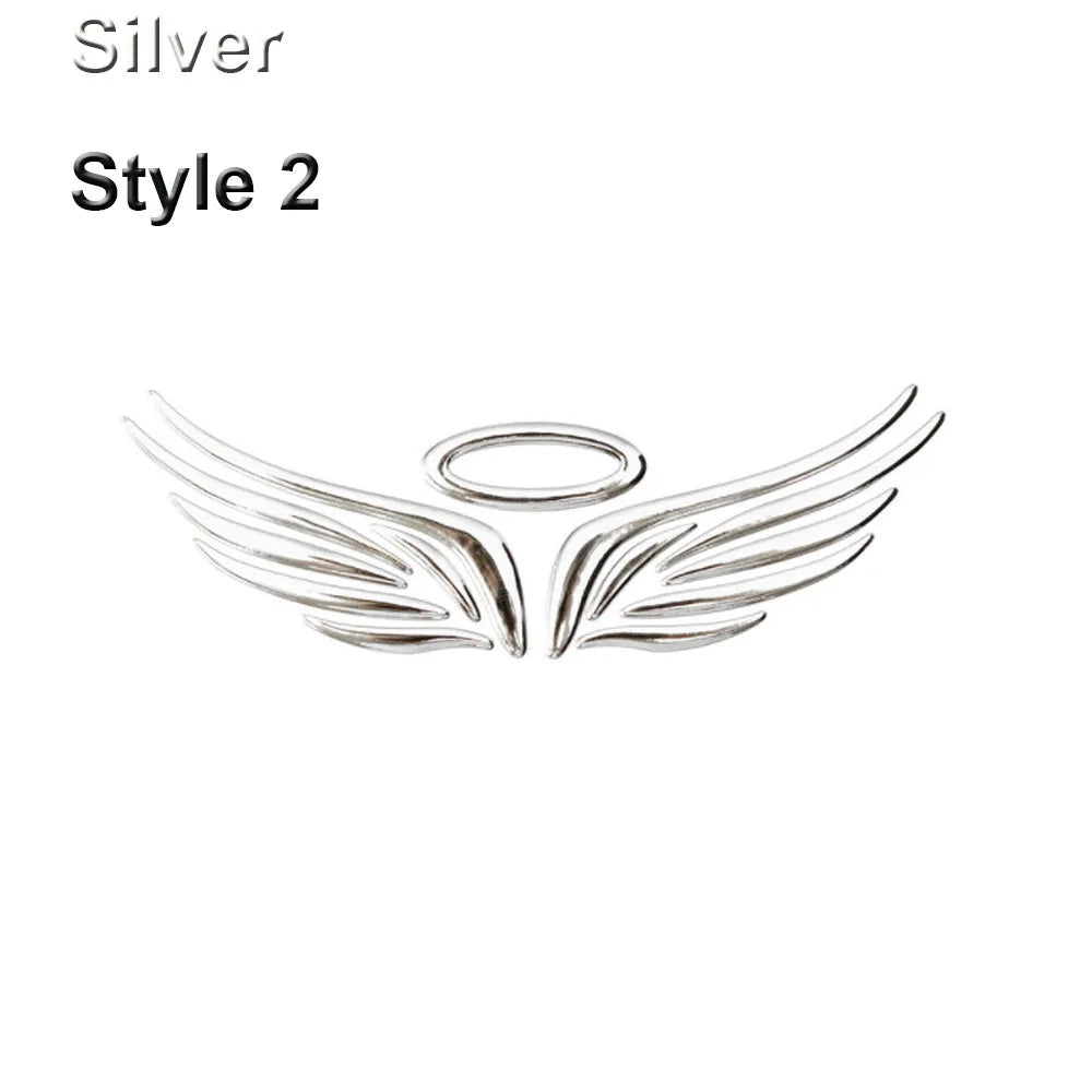 Calcomanía con emblema y logotipo de alas de ángel de hada en 3D para coche, camión, furgoneta, etc.