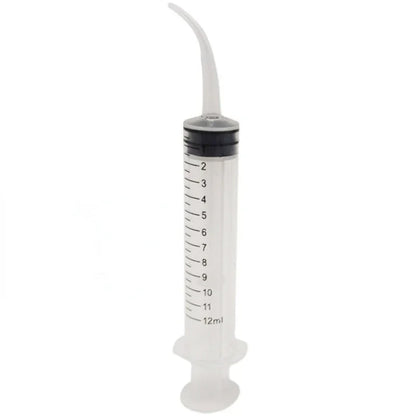 Limpiador de oídos de 12 ml, jeringa, codo, tubo de goma, herramienta para eliminar cerumen, limpiador de oídos, eliminación de cerumen, limpiador de oídos, cuidado de la salud