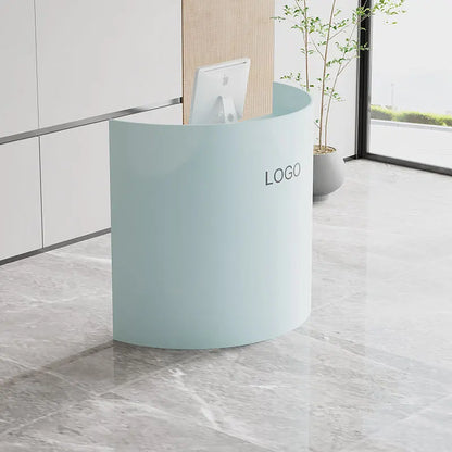 Mostradores de recepción de lujo para oficina, salón de belleza, pequeño bar profesional, moderno, sencillo, muebles comerciales
