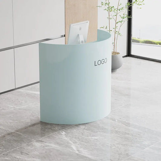 Mostradores de recepción de lujo para oficina, salón de belleza, pequeño bar profesional, moderno, sencillo, muebles comerciales