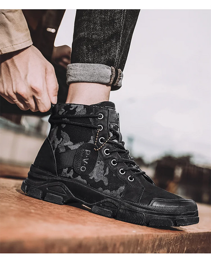 Botas militares para hombre y mujer, camuflaje, caqui, negro, caña alta, antideslizantes, tácticas, para mecánico, trabajo, escalada, zapatillas deportivas.