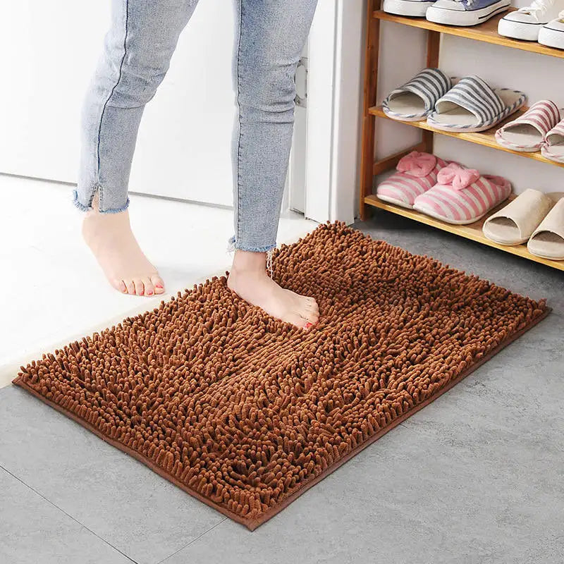 Alfombra de baño económica y gruesa con memoria, ideal para baño, bañera, sala de estar, puerta, baño, alfombrillas absorbentes para los pies.