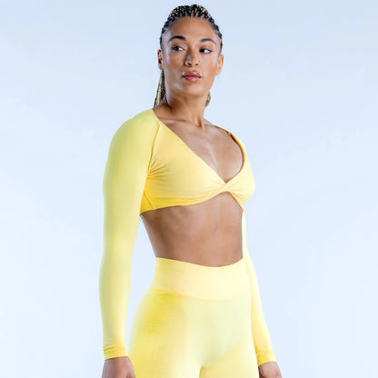 Top deportivo para mujer de corte bajo, transpirable, sin costuras, para yoga, elástico, cómodo, camiseta de fitness, fabricante chino de calidad.