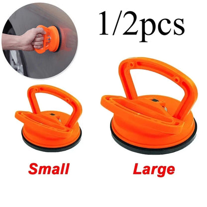 Herramienta de extracción de abolladuras de vidrio para automóvil, extractor de ventosa de 2 pulgadas, color negro y naranja, para reparación de carrocería.