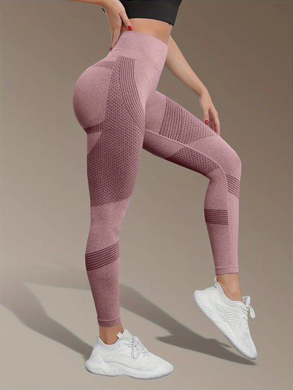 Women's High Waist Seamless Yoga Pants - Quick-Drying、Elastic Sports Pants，Suitable for fitness and training