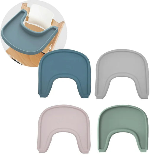 Silla de crecimiento, plato de comedor para bebés, mesa de comedor, tapete, cojín, bandeja de silicona para silla alta, tapete de comedor para niños