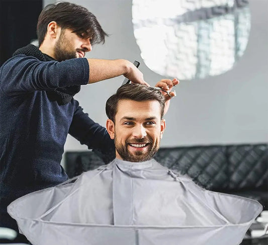 Capa para cortar el pelo, capa de barbero, recogedor de pelo, herramientas para cortar el pelo, paraguas, capa de salón de peluquería