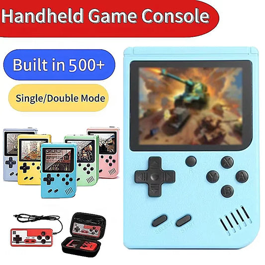 NUEVA mini consola de videojuegos retro portátil de 8 bits, reproductor de juegos portátil con 400 juegos integrados, salida AV, consola de juegos Gameboy videojuego