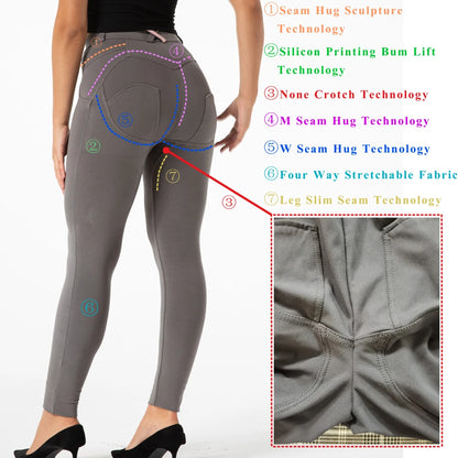 Mallas deportivas Shascullfites Melody blancas para mujer, leggings de yoga, mallas push-up para gimnasio, mallas ajustadas para correr.