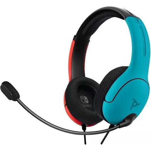 AURICULARES ESTÉREO CON CABLE LVL40 PARA NINTENDO SWITCH JOYCON AZUL/ROJO