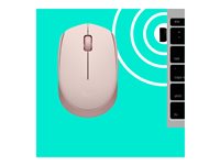 Ratón Inalámbrico Logitech M170, Ambidiestro, Rosa - Ratón - diestro y zurdo
