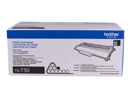 Brother TN750 - Alto rendimiento - negro