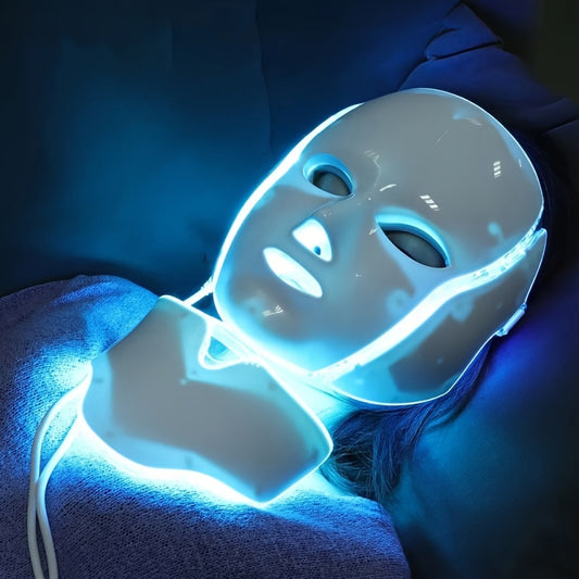 Máscara facial LED de 7 colores para el cuidado de la piel y la belleza: regalo perfecto para mujeres y amigas, regalo de San Valentín.