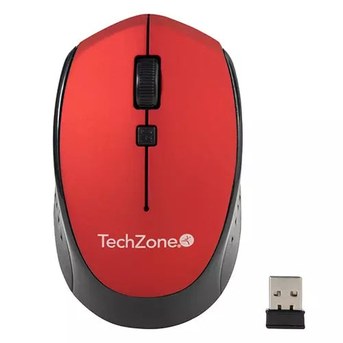 RATÓN OPTICO INALAMBRICO ROJO TZ19MOU01-INAR DPI 800 - 1200 - 1600