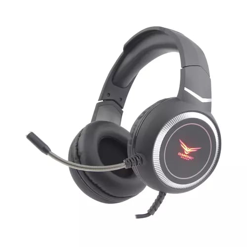 HEDSET.DIADEMA GAMERMICROFONO R GB CON ADAPTADOR HIFI 3.5MM+USB